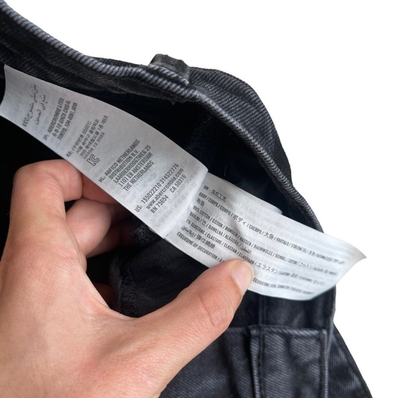 Abercrombie & Fitch Women’s The 90s Straight Ultra High Rise Black Denim Jeans - Picture 4 of 8